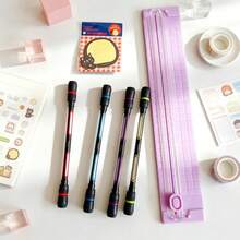 4pcs Rotating Ballpoint Pens, Rotating Pen Toys, Entertainment Stress Relief, Improve Focus And Cognitive Ability - Multicolor - View 19
