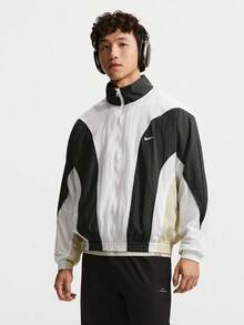 Nike 男款 AS M NK DF JACKET V&R 梭織無帽夾克 IM5888-102 - 黑與白 - 查看 1