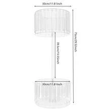 2-stufiges Hochzeits Tischmittelstück Blumenständer, dekorativer Blumenhalter mit Anhängern, Tischdekoration für Hochzeit, Empfang, Party und Feierlichkeiten - 2-stufig - Übersicht 4