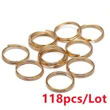 118pcs Double Layer Jump Rings Key Rings, Used For Making Keychain Accessories DIY Handmade Craft Assembly Connection Rings, Jewelry Making Accessories, Bag Accessories, Pet Accessories, Handmade Beaded Chain, Pendant Earring Clasp, Spacer Bead Connector, Bag Keychain Clasp, Open Jump Ring, O-Ring Connector, Double Loop Keychain Connection Ring DIY Supplies - Double Hoop Earrings - View 17