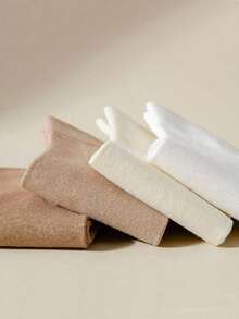 5 Pairs Solid Color Casual Short Socks, Everyday Wear - Multicolor - View 4