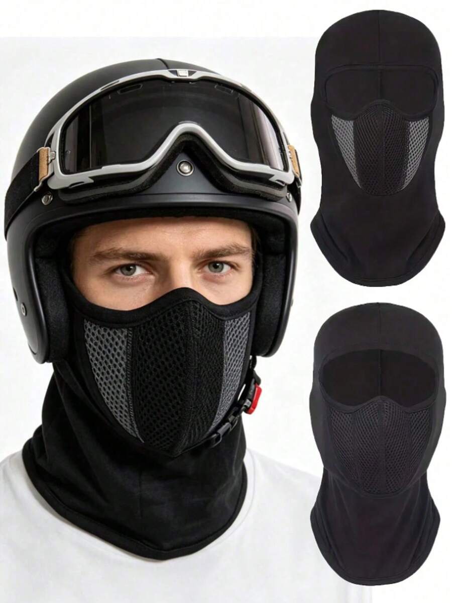 1/2 cái mặt nạ trùm đầu Balaclava che toàn mặt, nhẹ thoáng khí chống nắng, mặt nạ trượt tuyết unisex cho bóng đá, đạp xe, hoạt động ngoài trời mùa hè - Nhiều màu - Xem 1
