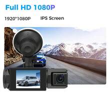 Kamera Dash Cam Mobil 3 Saluran, Kamera DVR Full HD 1080P, Tampilan 3 Arah Depan+Belakang+Interior, Sudut Lebar 110-150°, Sensor Gravitasi G-Sensor, Perekaman Berulang, Penglihatan Malam dan Pemantauan Parkir, Perekam Mengemudi Mobil, Hadiah untuk Pria dan Wanita - 3 Kamera - View 5