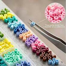 26,000pcs Perler Beads Set (Includes Spare Beads), Melted Beads Handmade, DIY Jewelry Making, Suitable For Bracelets, Necklaces, Keychains, Pendants, Crafts Accessories, Jewelry Making, Fashion Gifts - Multicolor - View 5