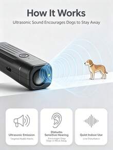 1. Perangkat Anti-Gonggong Portabel Genggam dengan Pengisian USB, Peralatan Anti-Gonggong Ultrasonik dengan Lampu LED, Alat Pengusir dan Pelatihan Anjing Mini Portabel, Cocok untuk Semua Anjing, Anti-Gigitan, Cocok untuk Penggunaan di Dalam dan Luar Ruangan - MultiWarna - View 3