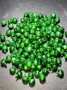 100 Pieces Per Pack Colorful Bell DIY Craft Accessory – Festive Decoration Bells, Multiple Colors Available, Perfect For Christmas Tree, Wreath, Gift Wrapping, Handmade Craft Projects, Metal Material Crisp & Clear Sound, Festive Atmosphere Setup - Multicolor - View 6