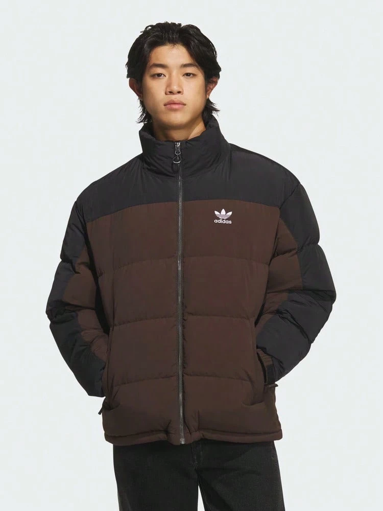 Adidas Originals Men's REGEN JKT Down Jacket Thick Down Jacket - Short KS6081 - Mocha Brown - View 1