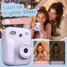 Children's Instant Print Camera, Multifunctional Camera Can Take Videos, Multiple Options: Single Camera, Single Camera + 4 Rolls Of Colored Photo Paper (Red/Blue/Orange/Green) + Gift Box & Gift Bag, Can Record Color Videos And Print Photos, Equipped With 5 Major Functions To Surprise Kids, High-Quality Children's Digital Camera, New Model, Christmas, Thanksgiving, Halloween, Birthday, Graduation Season And Back To School Gifts - Multicolor - View 13