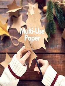 1 Roll 30/38/44cm*500/1000cm Kraft Paper Single-Layer Single-Sided Coated Wrapping Paper,Proofing Cardboard Roll, Wrapping Paper, Suitable For Garment Design, Gift Box Packaging, Birthday DIY Wrapping Paper, Christmas Eve Holiday Packaging - Multicolor - View 7