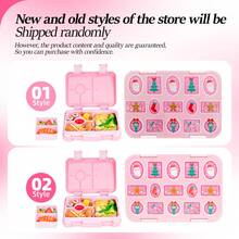 1pc Christmas Themed Multi-Compartment Bento Box, Microwaveable Lunch Box, Detachable Layered Design, Easy To Clean, Suitable For Office Lunch Box, Outdoor Travel, Camping Picnic, Back To School Supplies, Christmas Gift Selection - Multicolor - View 14