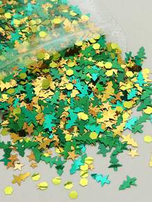 5g Green Xmas Tree Glitter Resin Sequins Epoxy Filling Stars Christmas Tree Gifts DIY Resin Charms Mold Fillers Pendant Making Xmas Decorations - Multicolor - View 7