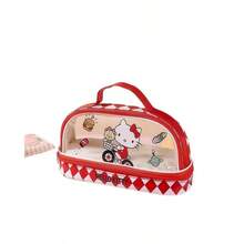 Hasbro Sanrio Licensed Clear Double-Layer Hand Pencil Case, Kuromi Cinnamoroll My Melody Hello Kitty Large Storage Bag, Ita-Bag Style Display Design, Portable Organizer For Stationery & Daily Essentials, Ideal Gift For Sanrio Fans - A - View 10