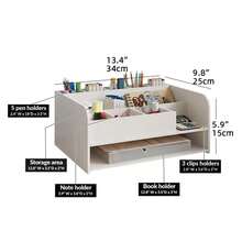 1pc Assembly Office Supplies Stationery Desktop File Tray Storage Box A4 Paper Desk Organizer Bookshelf - Rectangle - View 5