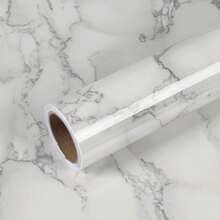 Self-Adhesive Marble Pattern Wall Sticker - 1pc Waterproof Wallpaper, Furniture Refurbishing Sticker, Suitable For Kitchen And Bathroom Walls And Countertop Decoration, As Well As Room Decor - A - View 1