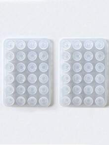 48pcs Double-Sided Suction Cup Phone Holder, 24 Suction Cups Per Side, Detachable, Waterproof, 360° Rotation, Suitable For Bathroom Walls, Glass Mirrors, Vanity And Any Smooth Surface, Not Suitable For Rough Walls, Compatible With All Phones And Small Tablets - Multicolor - View 5