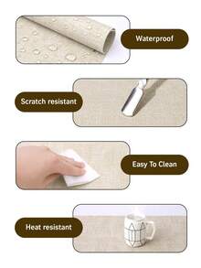 klimonla Linen Texture Nail Art Table Mat, Waterproof Heat Resistant Easy Clean Nail Work Pad, Foldable Anti-Scratch Manicure Desk Protector, Nail Supplies For Nail Salon & Home DIY Nail Art - Multicolor - View 3