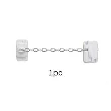 No Drilling Window Safety Locks, Self Adhesive Adjustable Restrictor, Door Lock, Protects Pets From Falling, Fits Metal, Sliding Windows Door Lock - B - View 14