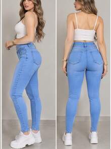 RC Romero Collection Women Jeans - Dusty Blue - View 6