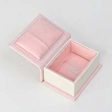 1pc Creative Book-Shaped Jewelry Box, Luxury Magnetic Flip Cover Mini Ring Box, Cute Compact Jewelry Gift Box, Portable Vintage Book Jewelry Storage Box, Suitable For Valentine's Day, Wedding Anniversary, Engagement, Vanity Decor - Multicolor - View 13