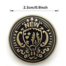 10Pcs Vintage Metal Shank Buttons, Fashion DIY Sewing Accessories, Decorative Buttons For Clothing Cardigan Coat Craft - 10pcs/pack - View 12