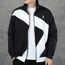 Nike Jordan Wings Diamond Retro Sports Running Training Stand-Collar Jacket Autumn Men's Black - Black - View 4
