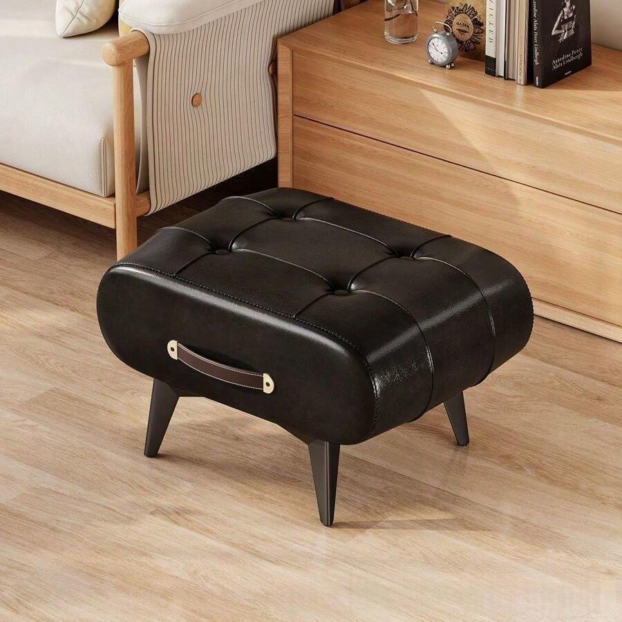 Shoe Changing Stool - Black - View 1