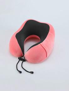 1pc Memory Foam Pillow, Perfect Travel Companion For Men And Women, Comfortable U-Shaped Design, Suitable For Airplane, Office And Sleep, Camping Essential, Tent, Camping Tent - Multicolor - View 13