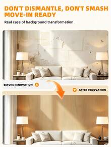 1 Roll PVC Matte Wood Grain Self-Adhesive Wall Sticker, Decorative Renovation Sticker, Wall Cover-Up, Wall Panel, 3D Moisture-Proof Background Wall, Removable, Wipeable, Dust-Resistant Wall Renovation Decorative Wallpaper - Multicolor - View 12