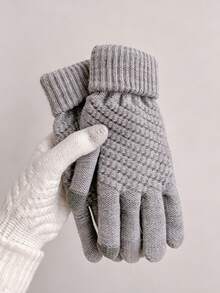Men's And Women's Winter Touchscreen Warm, Thick, Soft And Comfortable Gloves, Providing Warmth And Protection In Cold Weather. - Multicolor - View 13
