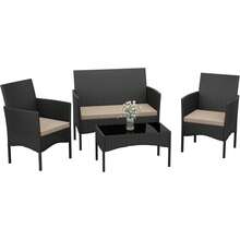 Outdoor Table & Chair Sets - Black - View 1