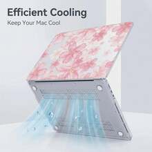 1pc Transparent Crystal Shockproof Protective Case, Suitable For MacBook/Matebook, Fully Transparent Hard PC Shell, With Heat Dissipation Holes, Snug Fit Laptop Shell, Compatible With 13 Neo/13.3 Air/13.3 Pro/13.6Air/14.2 Pro/15Air/16.2Pro/D16/14 Ultra - View 5