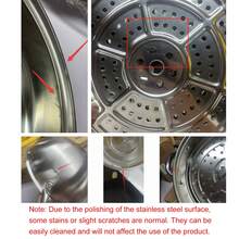 1pc Stainless Steel Steamer Pot With Lid, Compatible With Induction Cooktop, Gas Stove And Electric Stove, Kitchen Utensils Cookware Accessories Home Kitchen Supplies - View 11