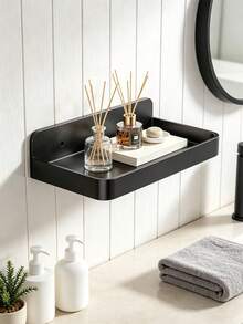 1PC/6PCSWall Mounted Toilet Paper Holder With Storage Shelf, Bathroom Tissue Roll Holder With Top Tray, Multi-Function Bathroom Wall Organizer, Space Saving Bathroom Accessory, Wall Mount Tissue Rack For Restroom, Hold Toiletries - Multicolor - View 7