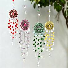 1pc Mandala Flower Tree Of Life Crystal Suncatcher Garden Light-Collecting Decor Birthday Party Decoration - Hanging Ornament - View 2