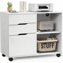 Office Storage Cart - White - View 2