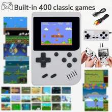 1 pieza Consola de juegos portátil retro Macaron Mini 400-en-1 con pantalla grande, 400+ juegos clásicos, conexión a TV y varios colores disponibles - Multicolor - Ver 23