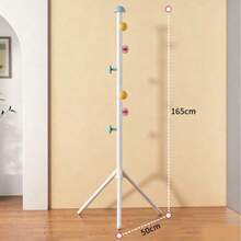 65 Inch Cute Style (High) Coat Rack, Mushroom Design, Eye-Catching Appearance, Strong Load-Bearing Capacity, Easy Installation, Suitable For Dormitory, Various Scenes, Space Saving, Sturdy Hooks, Storage, Mother's Day, Father's Day Gift - View 10