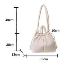 New Korean Fashion Fabric Shoulder Bag Soft Crossbody Bag Mini Tote Purses For Women Underarm Bags Handbags And Purses - Multicolor - View 2