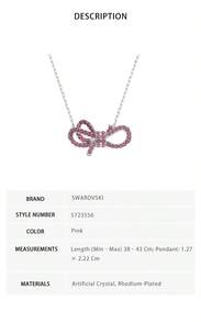 Swarovski Women's Earring And Necklace Set 5723556 5723557 - Necklace 5723556 - View 7