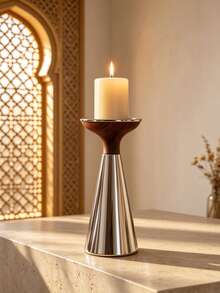 Light Luxury High-Quality Custom Style Fashion Tapered Metal Candle Holder – Table Wedding Home Ambiance Soft Decor Prop For Living Room, Office, Party, Holiday & New Year Gift - Fashionable - View 8