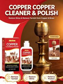 Copper Cleaner & Polishing Agent, Copper Pot & Copper Utensil Oxidation Remover, Gentle Metal Luster Cleaning Solution - Liquid - View 2