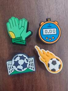 20PCS Ball Sports Shoe Charms. 3D Designs Of Various Balls, Cool Sporty Style. DIY For And Bags For Energetic Unique Outfits. - Multicolor - View 5