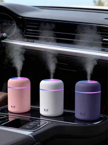 300ml Ultrasonic Aromatherapy Humidifier, 7-Color Ambient Light, USB Desktop Cool Mist Humidifier, 2 Mist Modes, Portable Air Purifier, Auto Shut-Off Function, Suitable For Bedroom, Living Room, Office, Car And Other Relatively Larger Spaces. (Includes 6 Essential Oils) - Mist - View 8