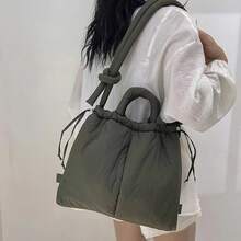New Korean Fashion Fabric Shoulder Bag Soft Crossbody Bag Mini Tote Purses For Women Underarm Bags Handbags And Purses - Multicolor - View 10