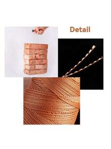 EDCUEBE7 1 Roll Nylon Waxed Thread, Kite Line, Shoe Repair Thread, Suitable For Leather Repair, Shoe Stitching, Hand Sewing Tires, Book Binding, Clothing Sewing, Fishing Net Weaving - Multiple Styles - View 5