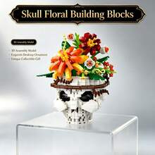 417 buah Balok Bangunan Miniatur Kerangka Berbentuk Khusus, Mainan Rakit 3D, Desain Kreatif, Berbagai Gaya: Mawar Merah, Gotik, Mawar Biru, Kerangka Tanaman Karnivora. Cocok untuk Penggemar Model, Menginspirasi Imajinasi dan Pemikiran, Dekorasi Meja, Hadiah Ulang Tahun, Suvenir Unik - MultiWarna - View 6