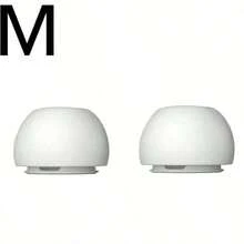 Pro1/2 Replacement Ear Tips [4 Pairs], Silicone Noise Cancelling Earbud Tips (Sizes XS/S/M/L, White) - View 11