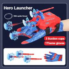 Peluncur Hero Tembakan Ganda dengan Sarung Tangan + Tali + Strap + Peluru Hisap, Mendukung Tembakan Cepat Tembakan Ganda. Dapat Menempel pada Permukaan Halus, Tahan Lama dan Menyenangkan, Cocok untuk Permainan Bidik Pemain Tunggal dan Permainan Pertempuran Interaktif, Melatih Konsentrasi, Mainan Menembak yang Sempurna untuk Anak Laki-Laki yang Menyukai Permainan Menembak dan Bermain Peran. Hadiah Ulang Tahun, Hadiah Liburan, Hadiah Kejutan, Hadiah Sempurna - MultiWarna - View 7