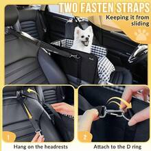 Car Pet Dog Seat - Foldable Pet Car Seat With Safety Belt Support And Anti-Slip Design - Portable Elevated Seat With Cushion And Sturdy Frame, Suitable For Small Dogs Up To 11 Lbs, Fits SUV, Sedan, Van - Multicolor - View 2