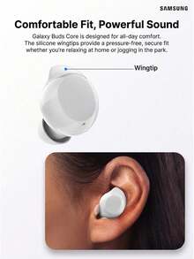Samsung Galaxy Buds Core Bluetooth Noise-Canceling Wireless Earbuds, Bluetooth 5.4, Long Battery Life, Ergonomic Design, Comfortable Fit (International Version) - View 6